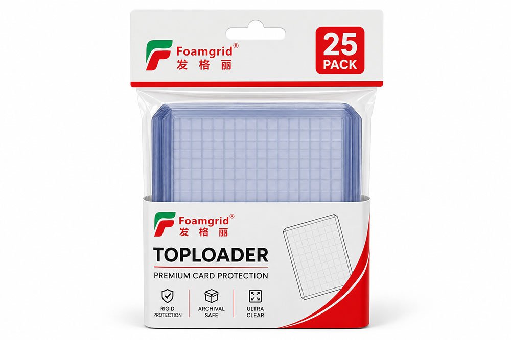 Hang Tag & Sleeve custom packaging for Foamgrid card protection products