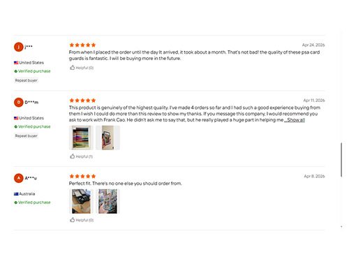 Foamgrid Alibaba review — customer praising Frank Cao service after 4 repeat orders