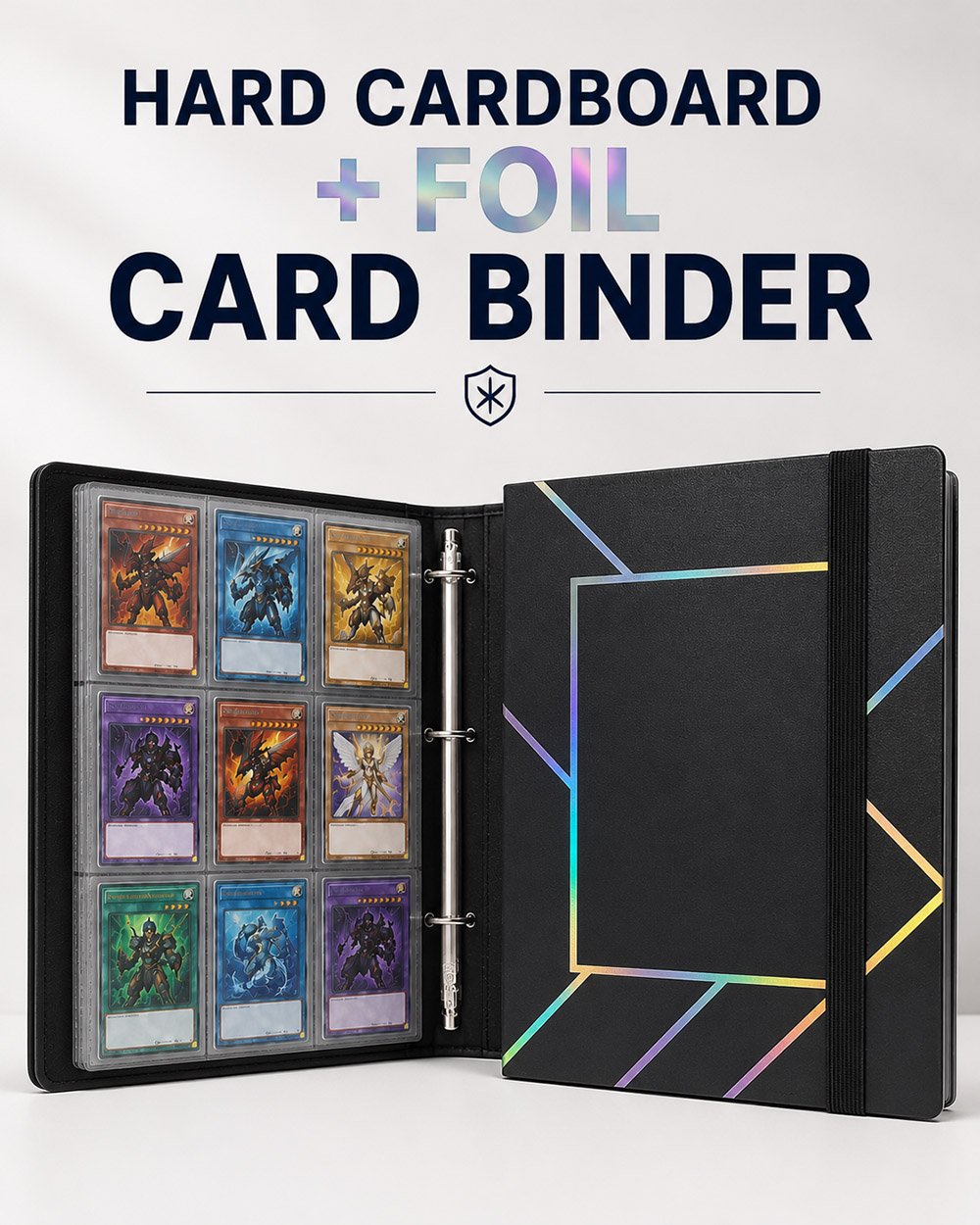Hard Cardboard + Foil cover material for Card Binder — Foamgrid gift retail