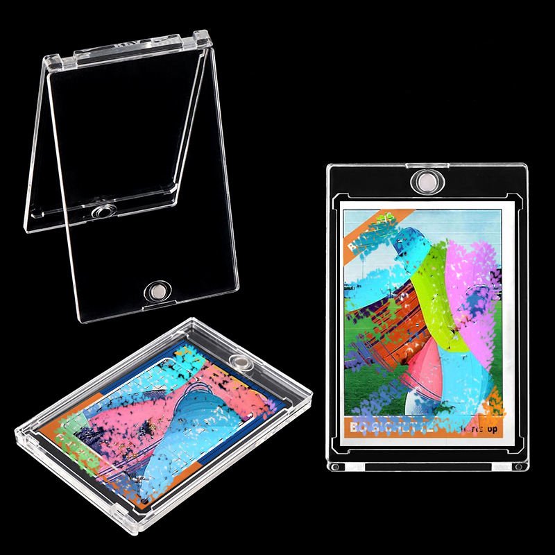 Magnetic Card Holder open with card