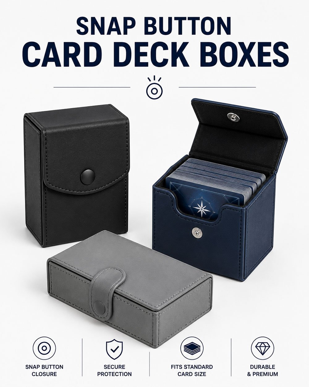 Snap Button Deck Box — Foamgrid reliable retail closure